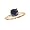 1.50 CT Black Diamond Solitaire Ring 14K Yellow Gold In Size 5 (Available In Sizes 5 - 10)