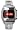 TX6 Red LED Watch Chrome Multifunction Digital 70s Retro - Limited Edition - Collectors Classic Model