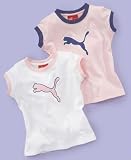 Puma Little Girl Glitter Cat Ringer Tee
