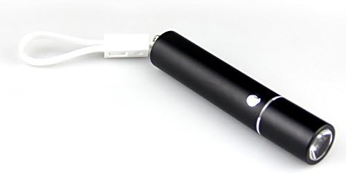 PowEver PW-2600 Multi-function CREE Lamp LED Flashlight, with Built-in 2600mAh Battery Cell, Flat Micro USB Charging Cable, Camp Torch, Portable Charger Power Bank for Outdoor Sports, Black