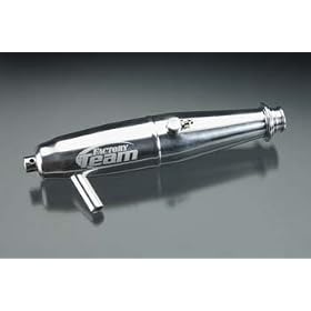 Muffler, Polished:RC8 from Associated Electric Car Kits