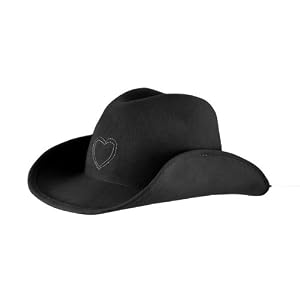 San Diego Hat Company Black Kids Western Wool Felt Cowboy Hat, 1-2 Years by Black Felt Hats