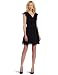 BCBGeneration Women's Double Ruffle Front Dress, Black, Small