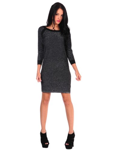 BB Dakota Grace Sweater Dress in Black (Medium)