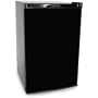 Haier HNSE05BB 4-3/5-Cubic-Foot Compact Refrigerator/Freezer, Black/Stainless