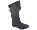BACK BOW LACE CUFF SUEDE BOOT