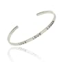 Inspire Sterling Silver .925 'Live' 'Love' 'Laugh' Word Talk Bangle Bracelet