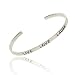 Inspire Sterling Silver .925 'Live' 'Love' 'Laugh' Word Talk Bangle Bracelet