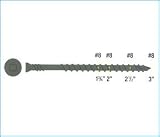 Tyrex DCT8200DT #8 x 2 Composite Decking Screw WX3 Mod Trim 17 Cut #2 Square