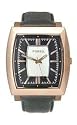Fossil Men's Black Leather Strap Watch