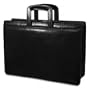 Jack Georges Sienna Black Briefcase Double Gusset Top Zip - JG-BK7222