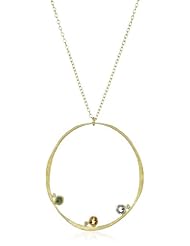 Vicente Agor "Volcanico" Multi-Sapphire and Diamond Luminous Pendant Necklace