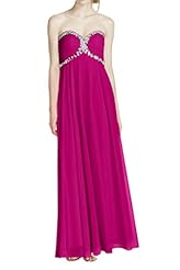Strapless Beaded Chiffon Empire   Waistline Sweetheart Evening Dress/Bridesmaid Dress/Prom Dress 
