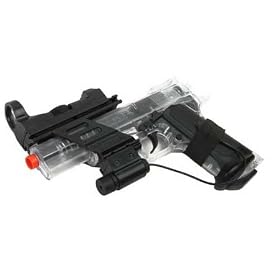 Colt MK IV Airsoft Spring Pistol W Laser Sight Target Clear Version