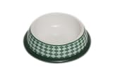 Pet Supplies : PawProof Small Designer Pet Bowls, University Collection - Checker Green