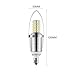 Bogao (4 Pack) LED Candelabra Bulb, 12W Warm White 3000K LED Candle Bulbs, 85-100 Watt Light Bulbs Equivalent, E12 Candelabra Base,1200 Lumens LED Lights,Torpedo Shape