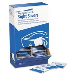 Bausch & Lomb Pre-Moistened Lens Cleaning Tissues, Box Of 100 - Packaging May Vary