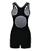 ReliBeauty Womens Boy-Leg One Piece Swimsuit (6-8, Black-2)