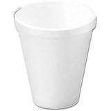 Drink Foam Cups, 12oz, 25/Bag, 40 Bags/Carton