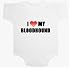 I Love My Bloodhound Baby Ultrasoft Onesie