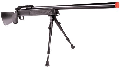 Sniper R38 Rifle,bipod,3 butt spacers, speedloader,& 500 BBs