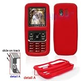 Samsung Rant M540 Red Premium Silicone Skin Case Cover