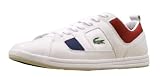 Observe Leather Mens Shoes in White/Navy/Red by Lacoste