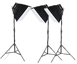Studio Light ALZO 600-EX - Continuous Cool Lite 3-Light Kit - Super bright continuous light kit ideal for video, portrait and product photography