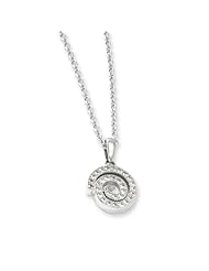 Sterling Silver & Cz Polished Fancy Necklace by Brilliant Embers, Best Quality Free Gift Box Satisfaction Guaranteed
