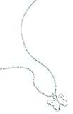 D for Diamond Sterling Silver P2486 Girls Diamond Set Butterfly Pendant