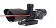 UAG Tactical QD Quick Release 2.5-10x40 Dual Red and Green P4 Mil Dot Rangefinder Reticle Hunting AR15 AR-15 M4 M-4 Rifle Scope W/ .223 Bullet Drop Compensator And Red Dot Laser Sight - Includes QD Lever Weaver-Picatinny Base, Lithium Battery,lens cleaning kit