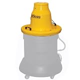 Dustless Technologies D17001 Slurry Vacuum 55-Gallon Slurry Drum Lid with 300 CFM and 50-Feet 3-Inch Hose