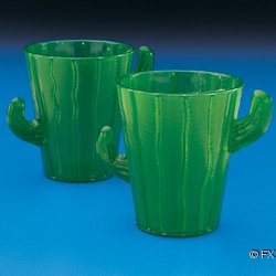 12 Cactus Shot Glasses Party Coctail Glasses by fx