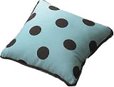 Funky Dotty Blue Big Polka Dot Pillow