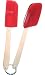 SiliconeZone Mini Spatula/Spoon Set, Red