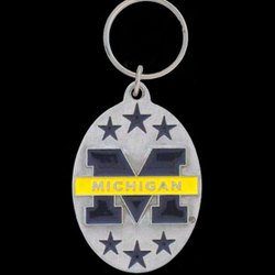 NCAA Team Logo Key Ring - Michigan Wolverines