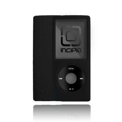Incipio Technologies dermaSHOT Silicone Case for iPod nano 4G (Black)