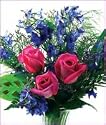 Delphinium and Rose Bouquet