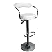 White - Omicron Kitchen Padded Bar Stool