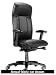 Via Executive Essex Chair, High Back, Leather, w/ Arms (Black Fabric)