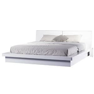 Ginova Queen Size Bed - Bellini Modern Living - GINOVA-QUEEN-BED-WHT