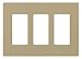 Lutron Claro 3 Gang Decorator/Rocker Wallplate, Satin, Mocha Stone (1-Pack) | SC-3-MS