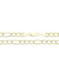 Ultralight Prime Link® Figaro Chain Bracelet 7.2mm, 10K Gold