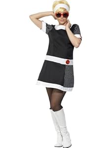 60er 70er Jahre Kostüm Kleid mit Sonnenbrille from SMIFFYS