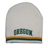 Oregon Ducks One Size Fits All U-Oregon Short Beanie - White NCAA Hats
