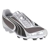 PUMA v5.08 SL i FG Cleats (PUMA Silver/Dark Gull Grey/Black)