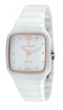 Peugeot Women's PS4899WT Square White Genuine Ceramic Watch