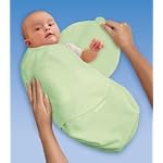SwaddleMe Ganzkörper-Pucksack Baby-Groß/Mikrofleece/Grün