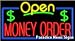 Open Money Order Neon Sign