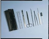 Intermediate Dissecting Set; Surgical handle, scissors, forceps, probe, pipet, dissect needle, ruler